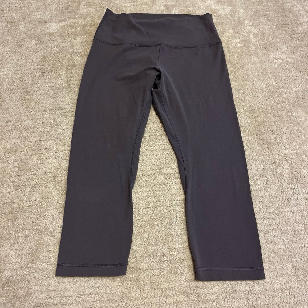 Lululemon Align High-Rise Crop 21" women's size 10 in a purple/gray colorway